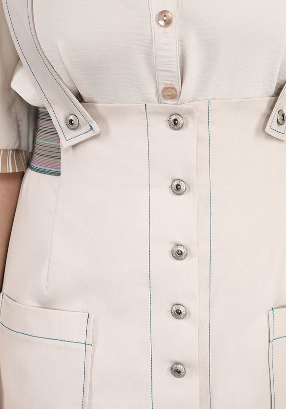 Сарафан джинсовый на пуговицах шир.  580, рис. 4