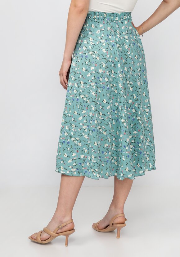 Комплект: блузат+юбка c цветочным принтом шир.  580, рис. 26