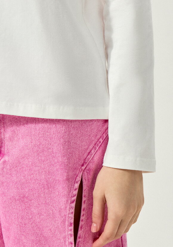 Лонгслив с круглым воротом из хлопка шир.  580, рис. 5