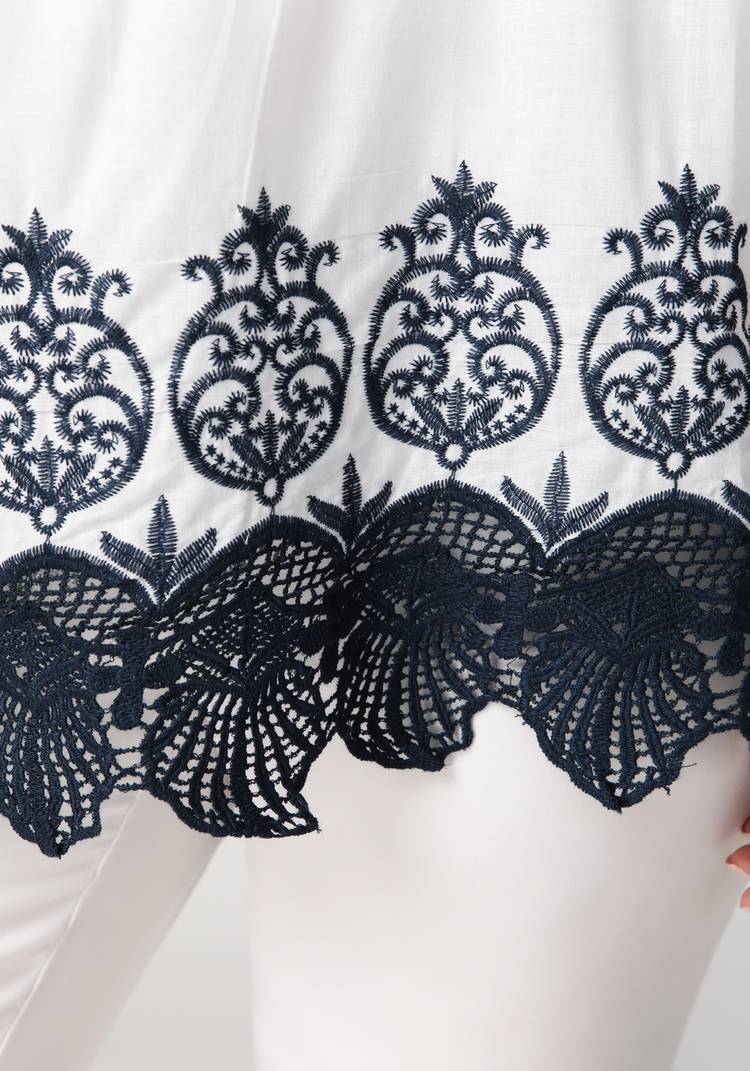 Блуза Роскошь кружева шир.  750, рис. 4