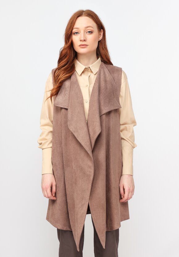 Жилет свободного кроя без застежки шир.  580, рис. 4