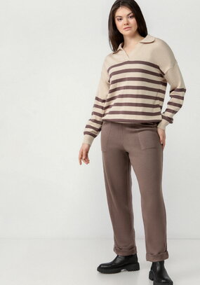 Брюки зауженные книзу