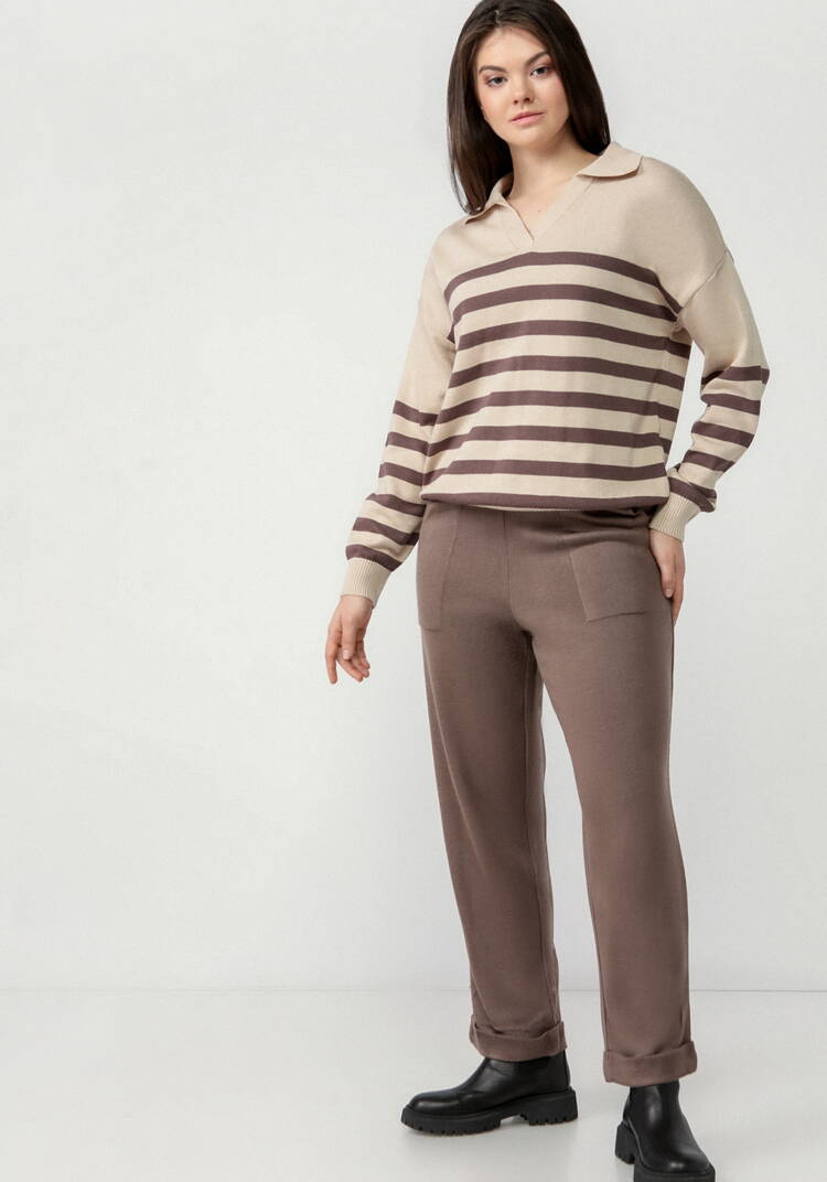 Брюки зауженные книзу шир.  750, рис. 26