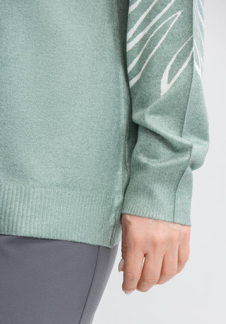 Джемпер Цветочное настроение шир.  750, рис. 6