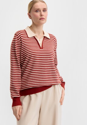 Трикотажный джемпер в полоску