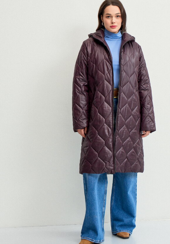 Куртка прямого кроя с капюшоном на молнии шир.  580, рис. 26