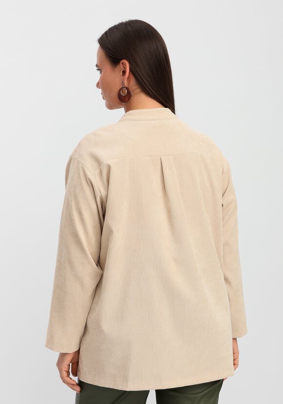 Рубашка оверсайз с воротником-стойкой шир.  580, рис. 27