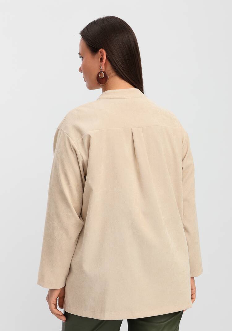 Рубашка оверсайз с воротником-стойкой шир.  750, рис. 27