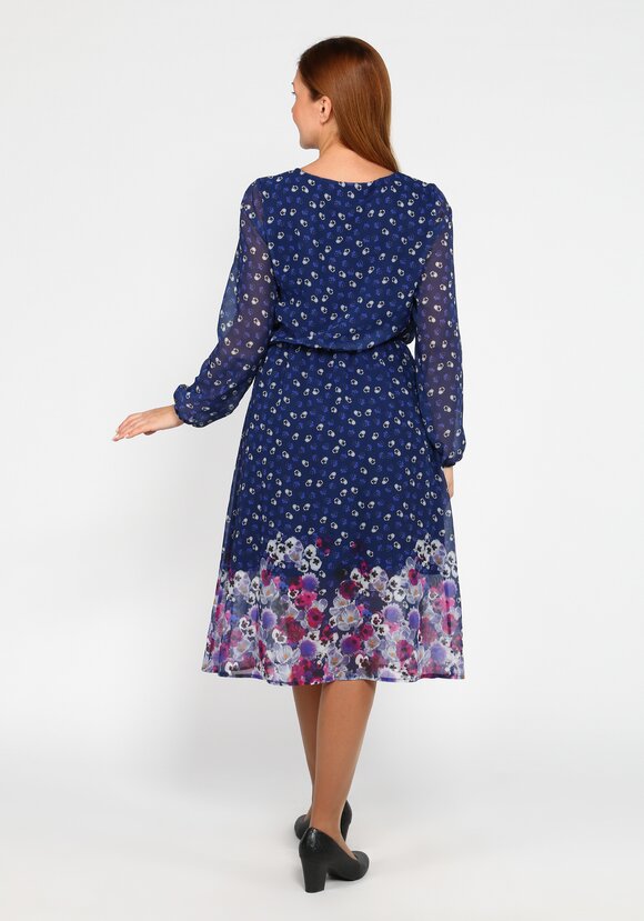 Платье с оригинальным рисунком шир.  580, рис. 2