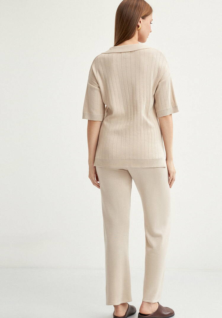 Костюм поло и брюки прямого кроя шир.  750, рис. 4