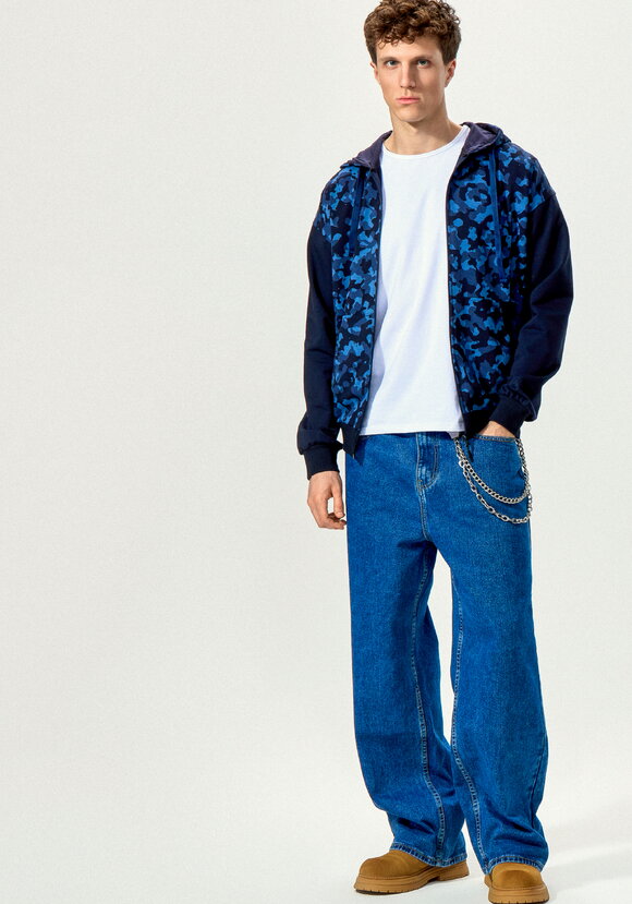 Толстовка с камуфляжным принтом и капюшоном шир.  580, рис. 15