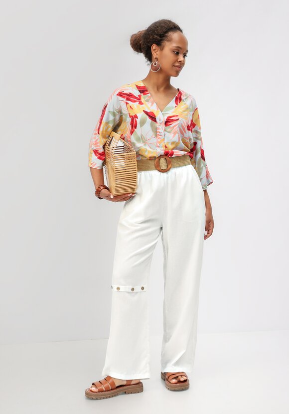 Брюки с декоративной планкой шир.  580, рис. 33