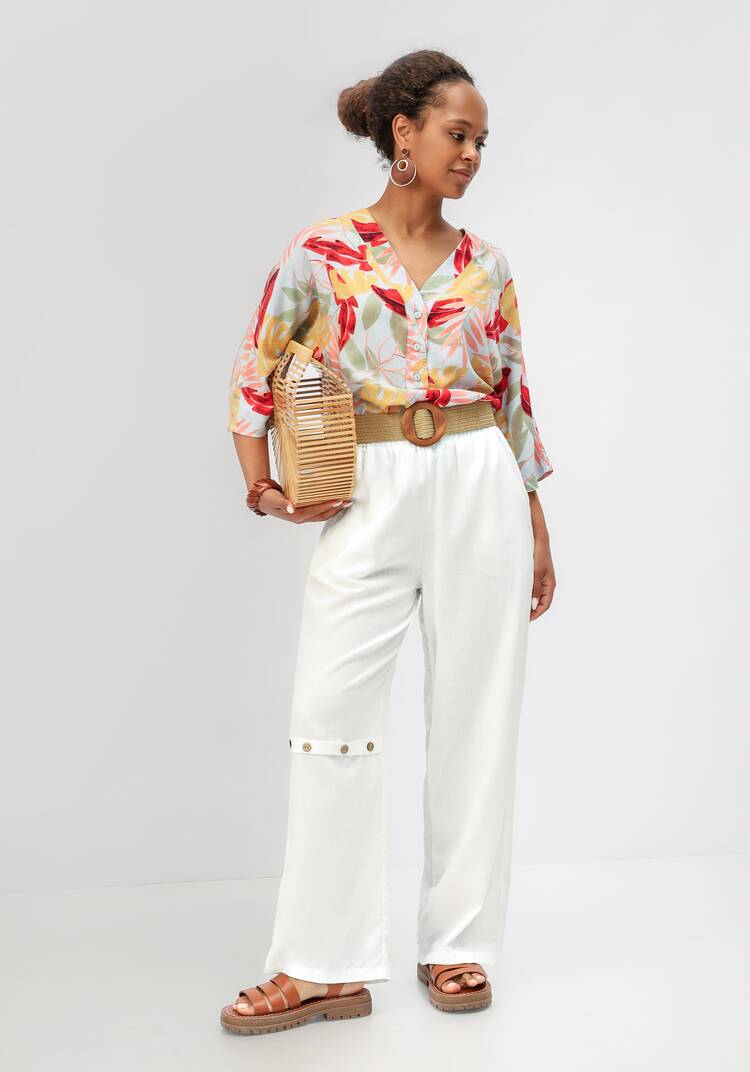 Брюки с декоративной планкой шир.  750, рис. 33