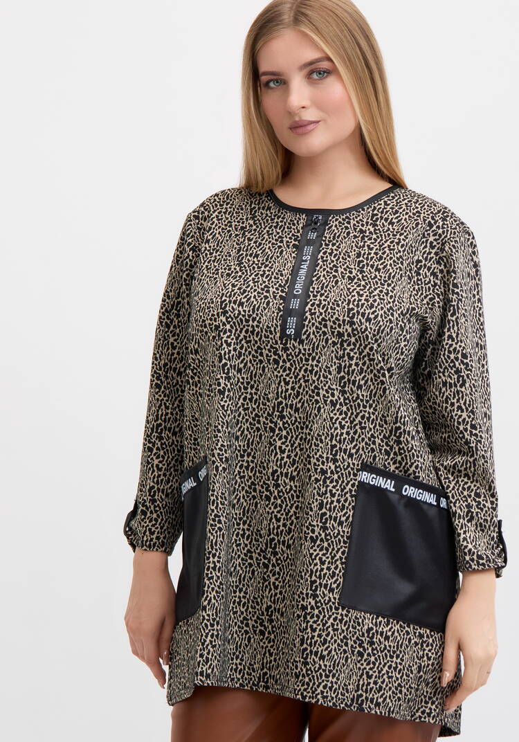 Туника контранстной отделки шир.  750, рис. 1