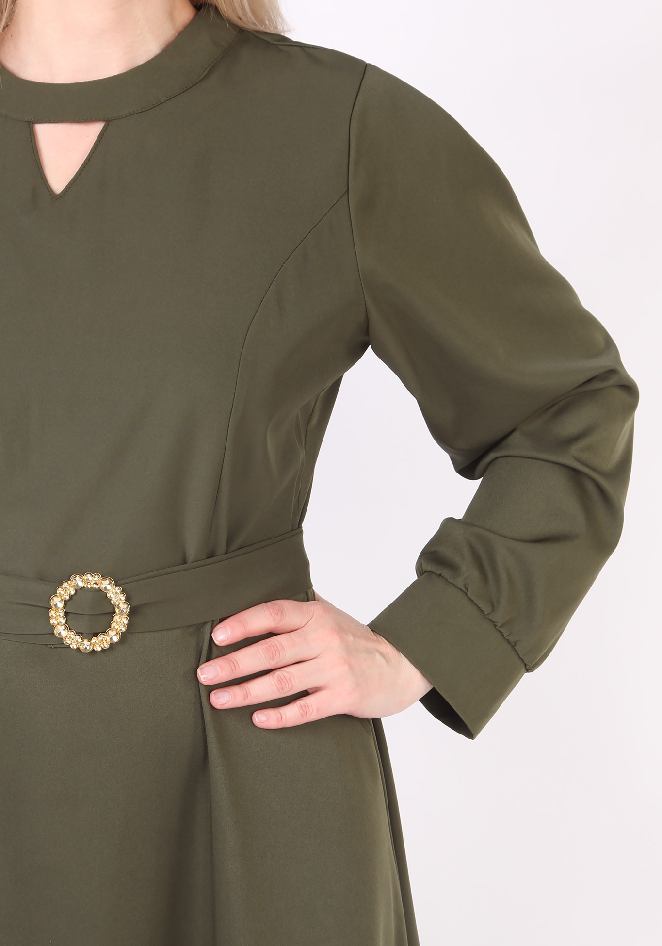 Платье "Обаятельная дама 2", размер 50, цвет зеленый - фото 4