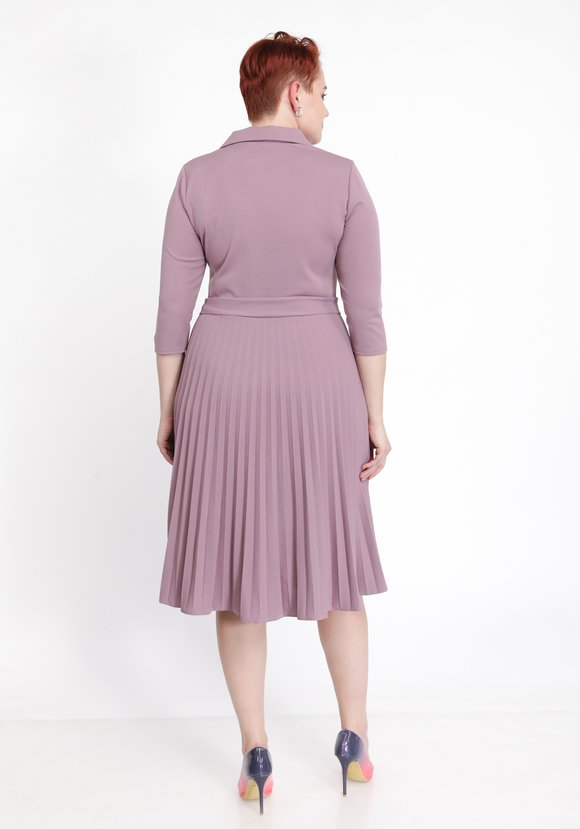 Платье с гофрированной юбкой шир.  580, рис. 3