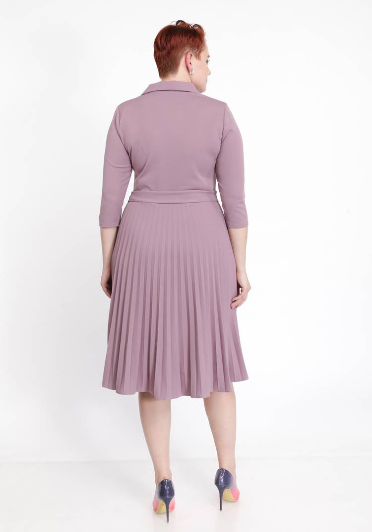 Платье с гофрированной юбкой шир.  750, рис. 3