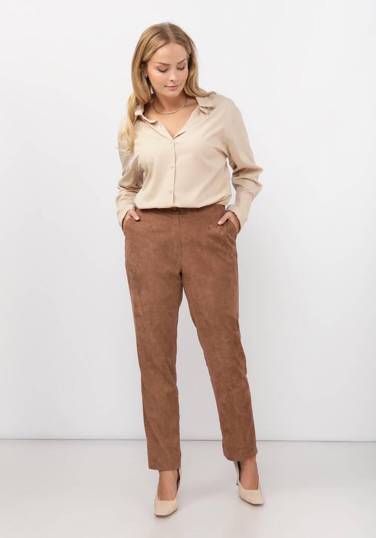 Брюки из вельвета на резинке шир.  750, рис. 12