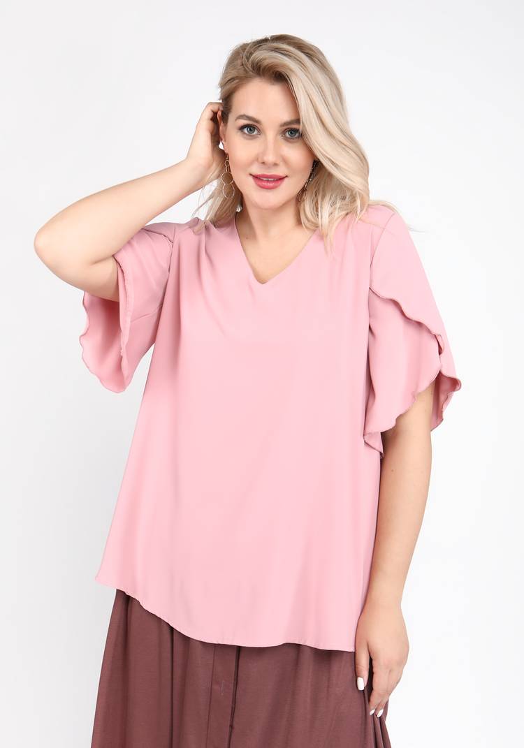 Блуза с необычным рукавом шир.  750, рис. 9