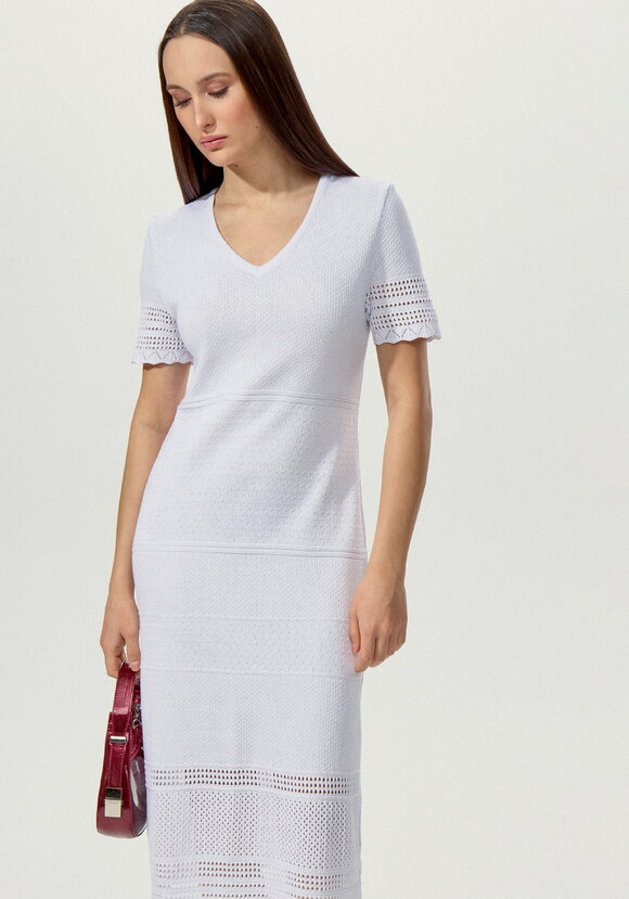 Платье прямого кроя с ажурным краем шир.  580, рис. 16