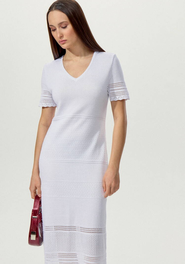 Платье прямого кроя с ажурным краем шир.  750, рис. 16