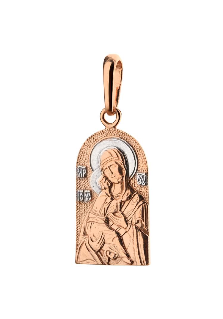 Серебряная подвеска  Богородица шир.  750, рис. 3