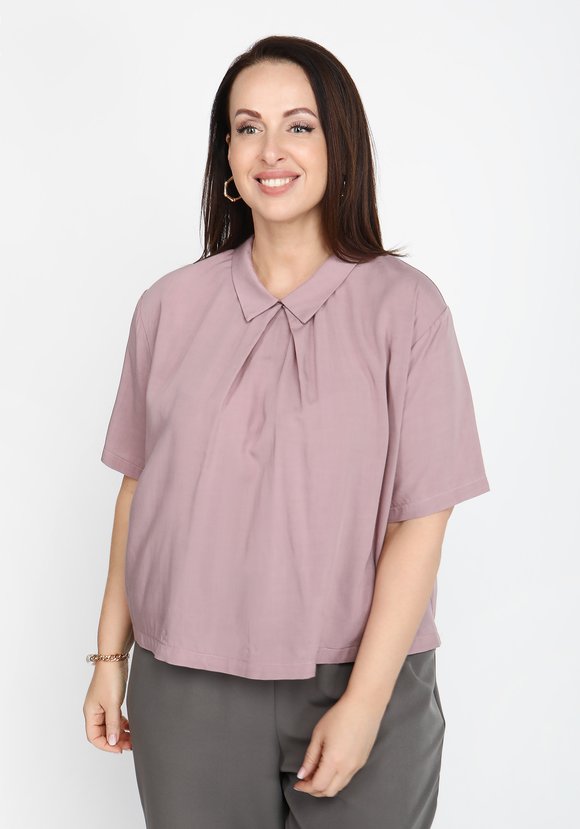 Блуза с воротничком шир.  580, рис. 6