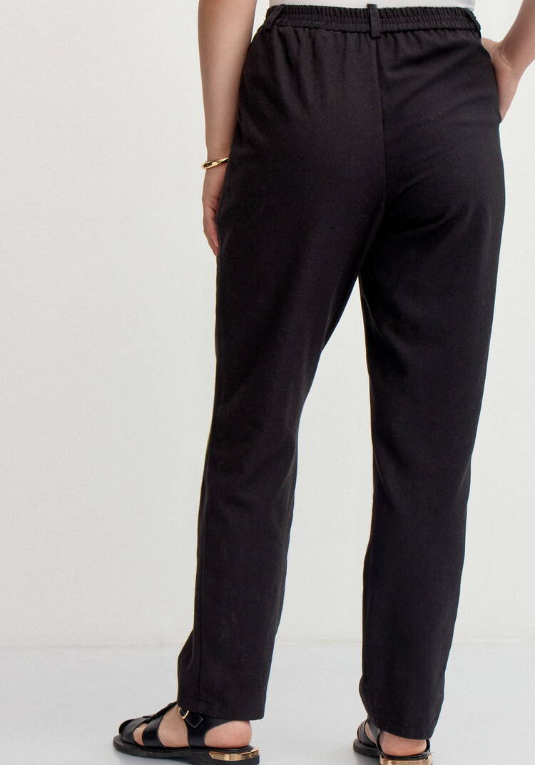 Брюки изо льна длиной 7/8 шир.  750, рис. 17