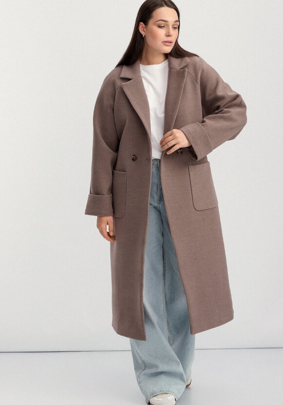 Пальто на подкладе длины миди шир.  580, рис. 11