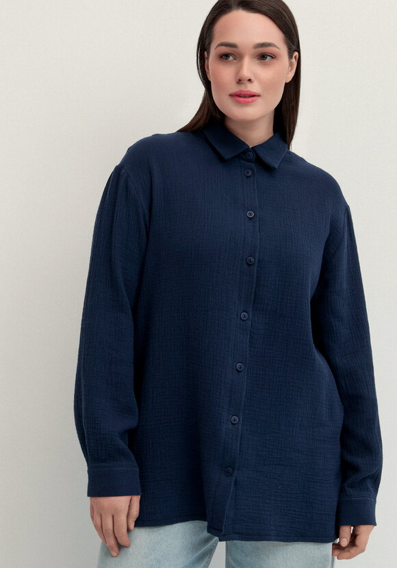 Рубашка муслиновая свободного кроя шир.  580, рис. 32