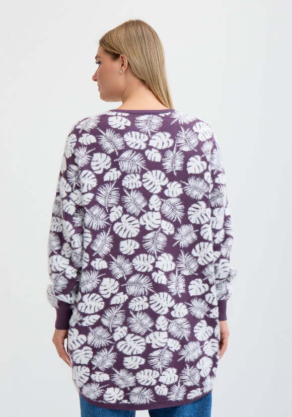 Туника пушистая с принтом шир.  580, рис. 20