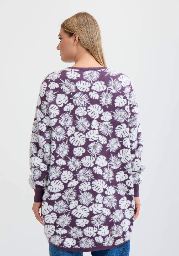 Туника пушистая с принтом шир.  750, рис. 20