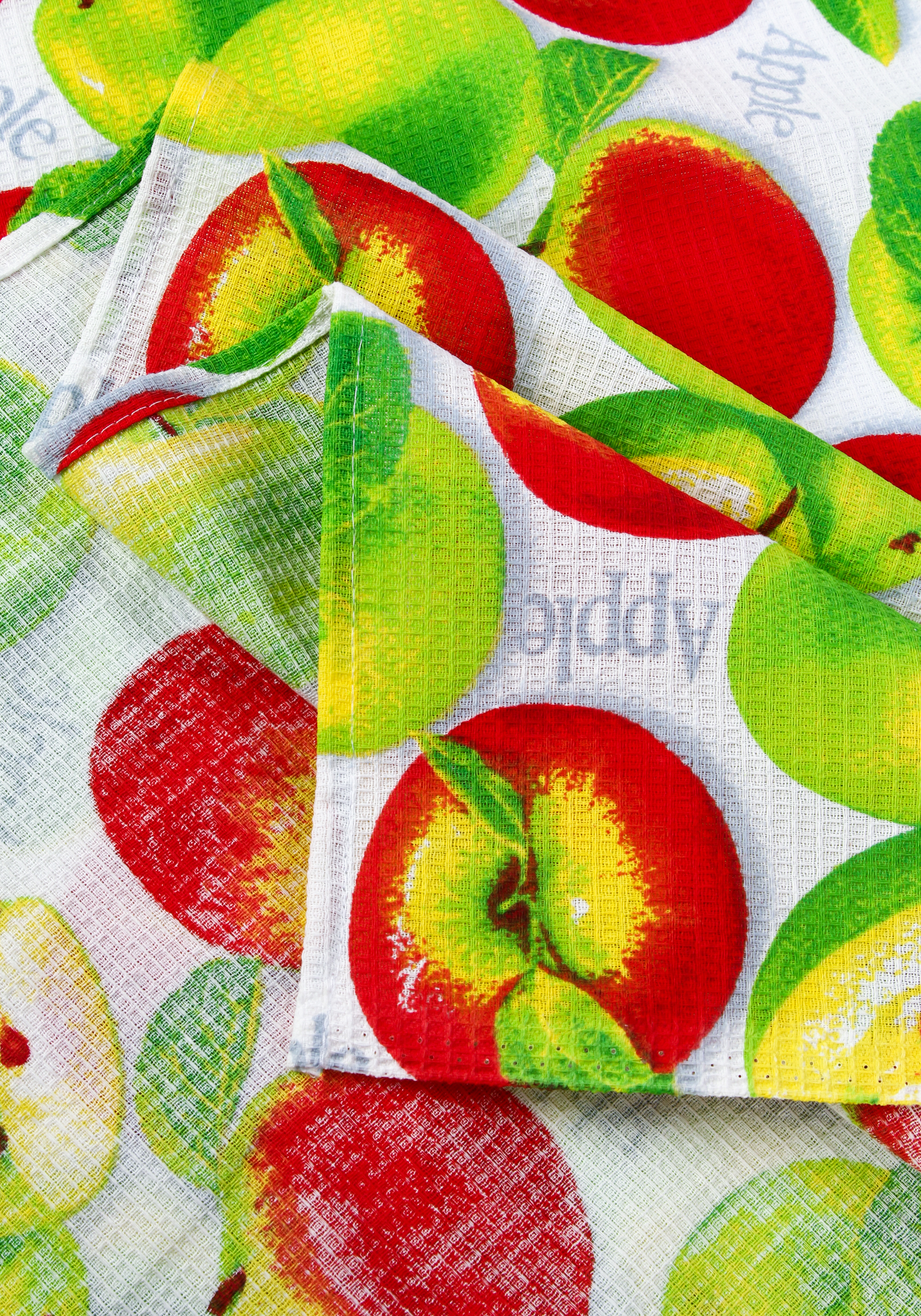 Полотенце вафельное "Яблочный сад" Гутен Морген, цвет мультиколор, размер 75*150 - фото 5