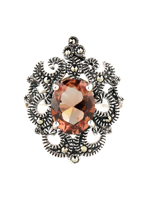 Серебряное кольцо  Восточная красавица шир.  580, рис. 2