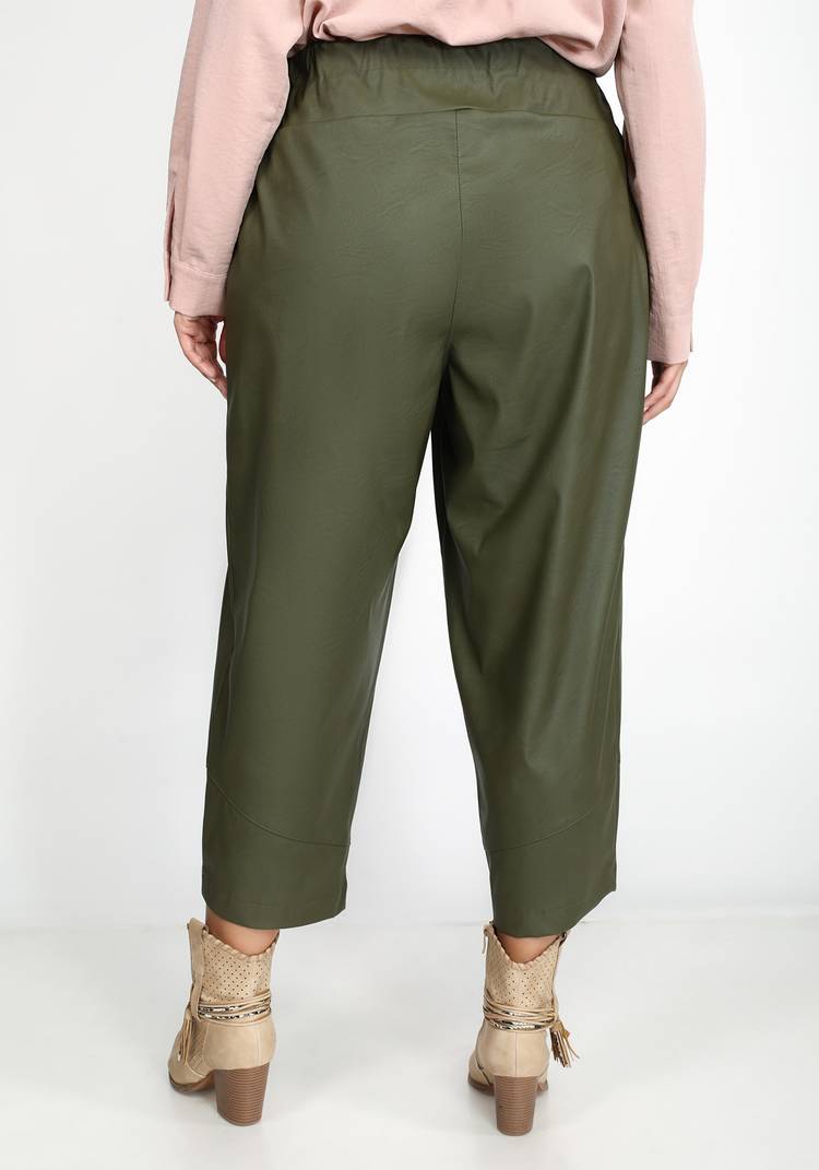 Брюки из экокожи на резинке шир.  750, рис. 18