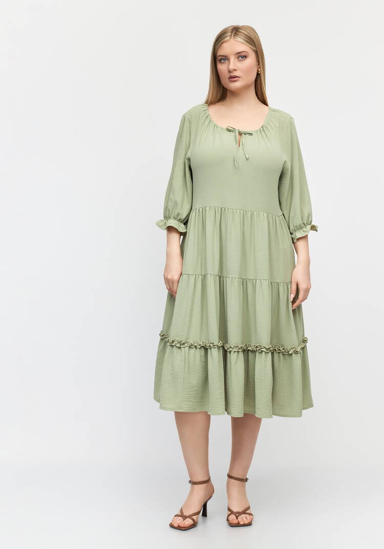 Платье однотонное Кристи шир.  750, рис. 16