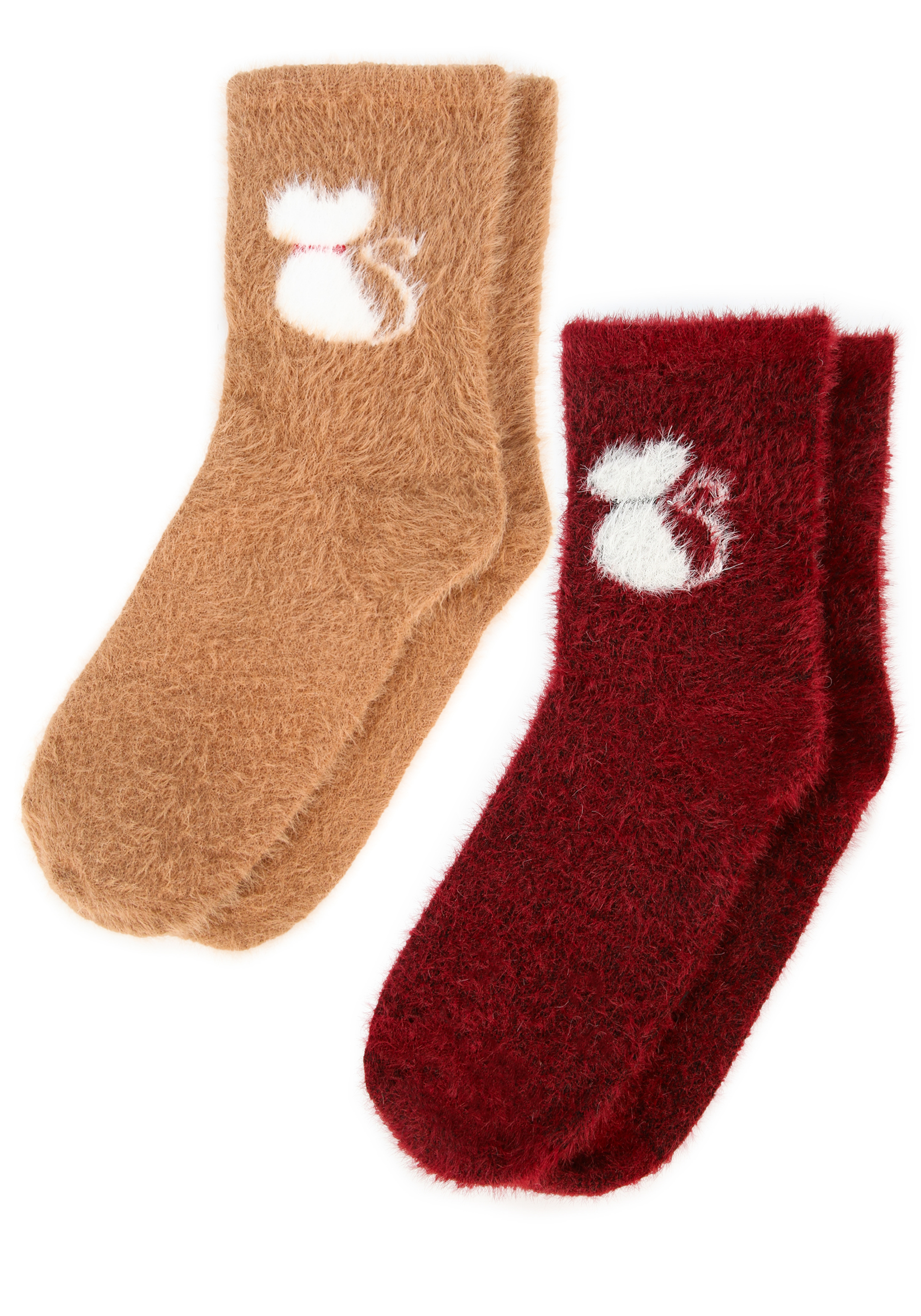 

Носки с шeрстью соболя, 2 пaры, Мультиколор