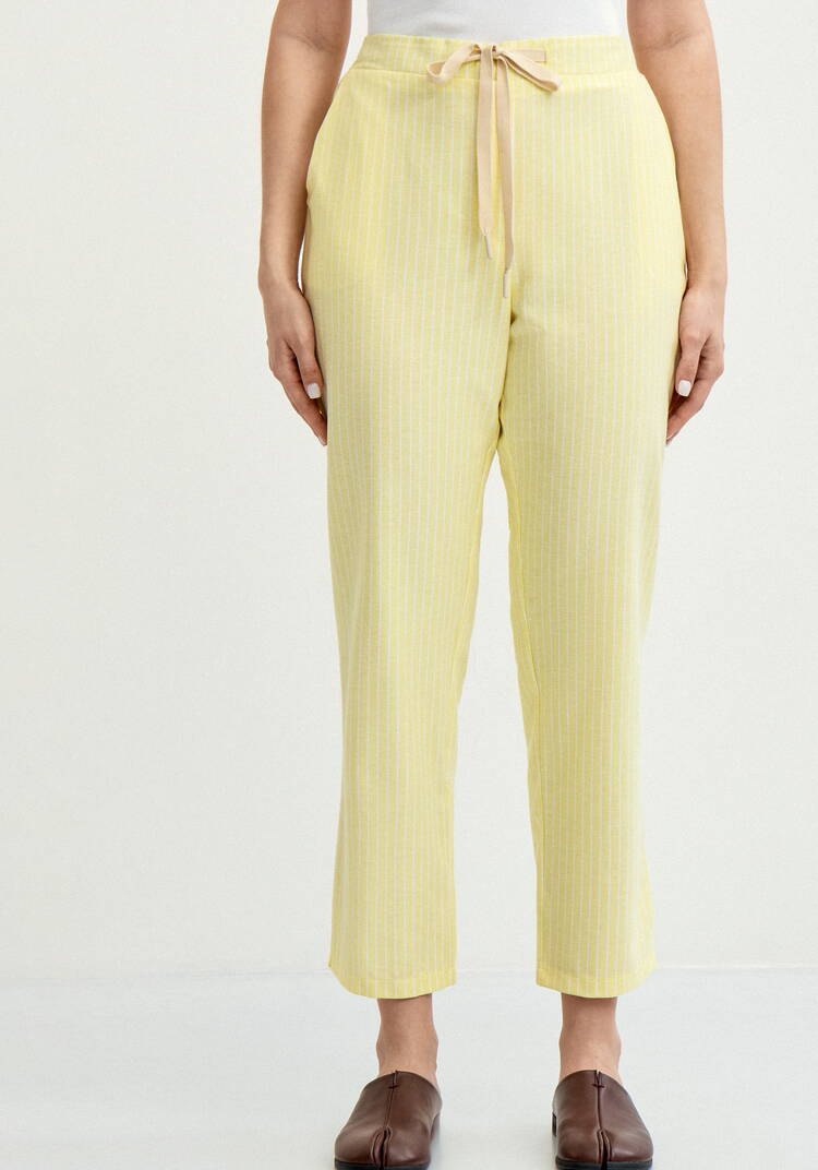 Брюки зауженные в полоску шир.  750, рис. 13