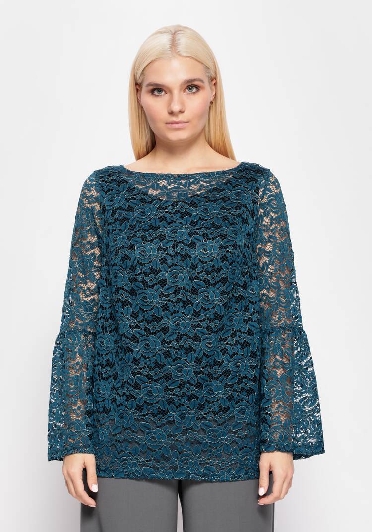 Блуза из гипюра с майкой шир.  750, рис. 18