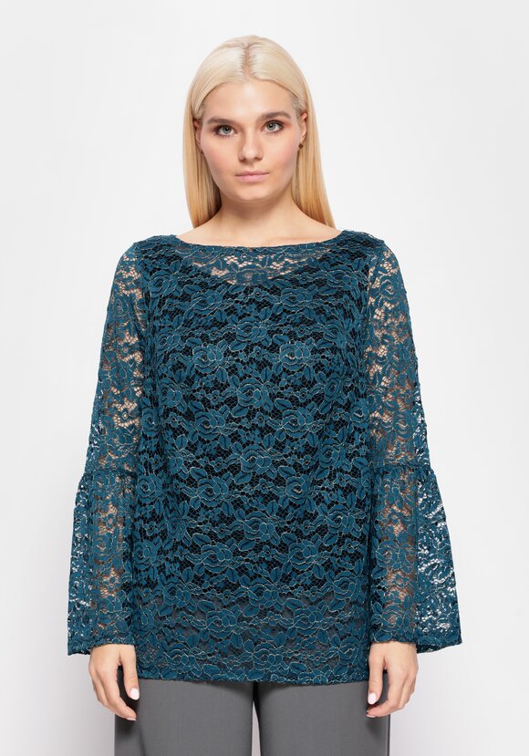 Блуза из гипюра с майкой шир.  580, рис. 18