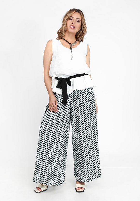 Топ-блуза с воланом по низу шир.  580, рис. 1