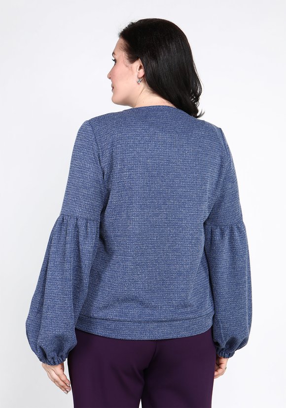 Джемпер с рукавами-фонариками шир.  580, рис. 11