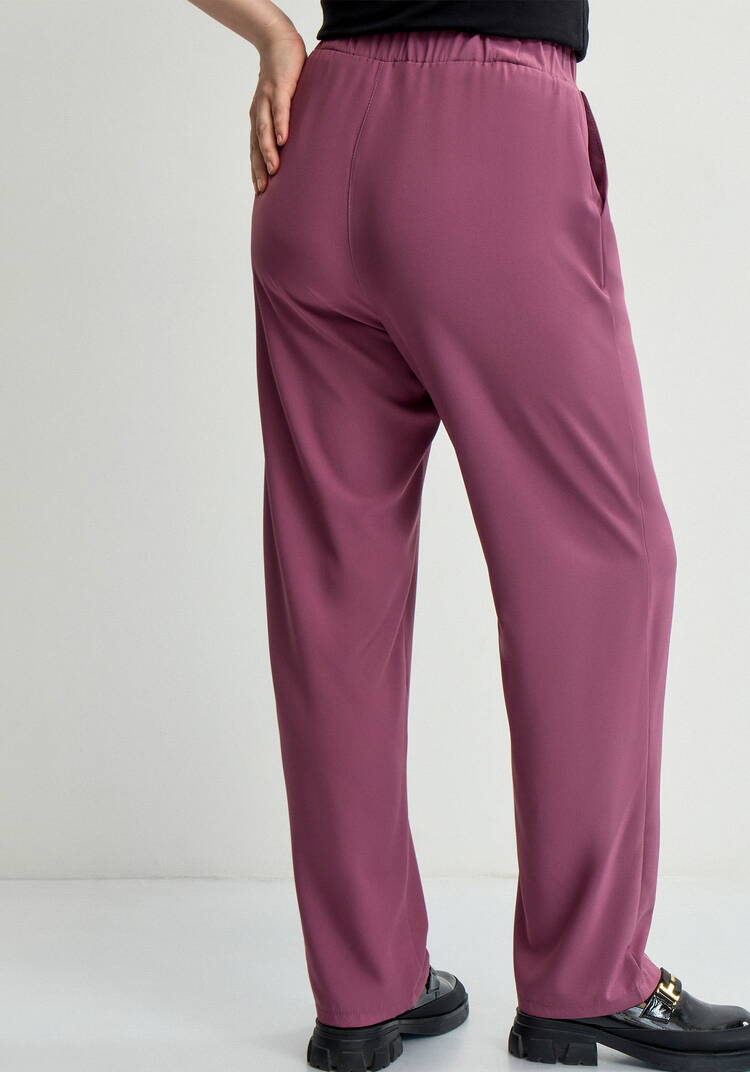 Брюки прямые с имитацией гульфика Элис шир.  750, рис. 3