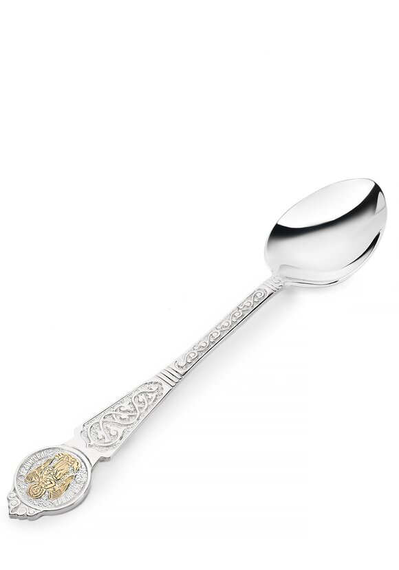 Серебряная ложка Ангел Хранитель шир.  580, рис. 1