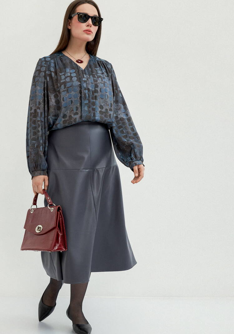 Блуза свободного кроя Омега шир.  750, рис. 7