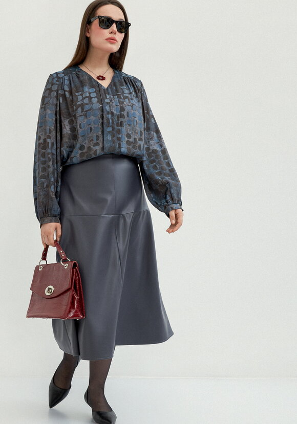 Блуза свободного кроя Омега шир.  580, рис. 7