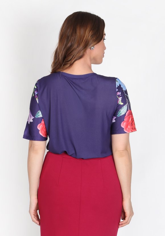 Блуза Цветочная серенада шир.  580, рис. 14