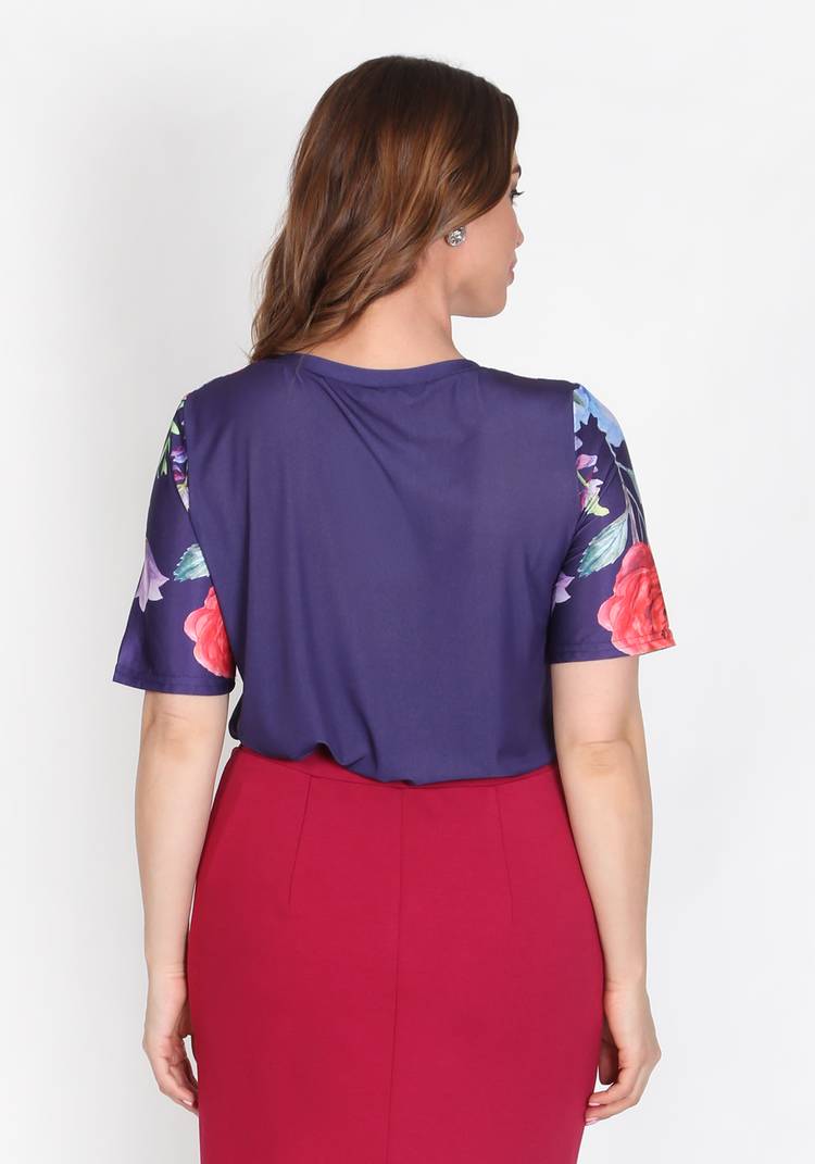 Блуза Цветочная серенада шир.  750, рис. 14