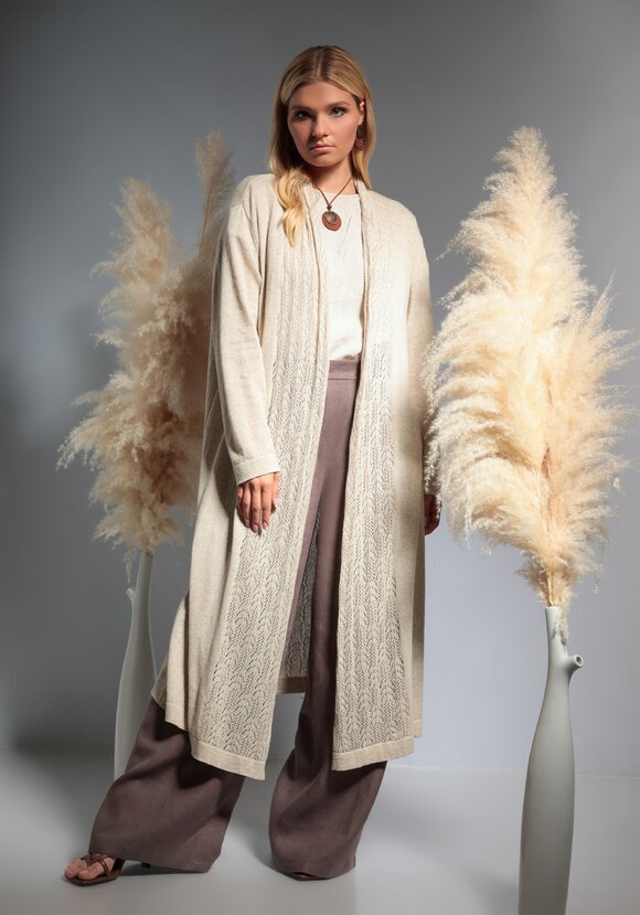 Кардиган из смесовой пряжи Белла шир.  580, рис. 7