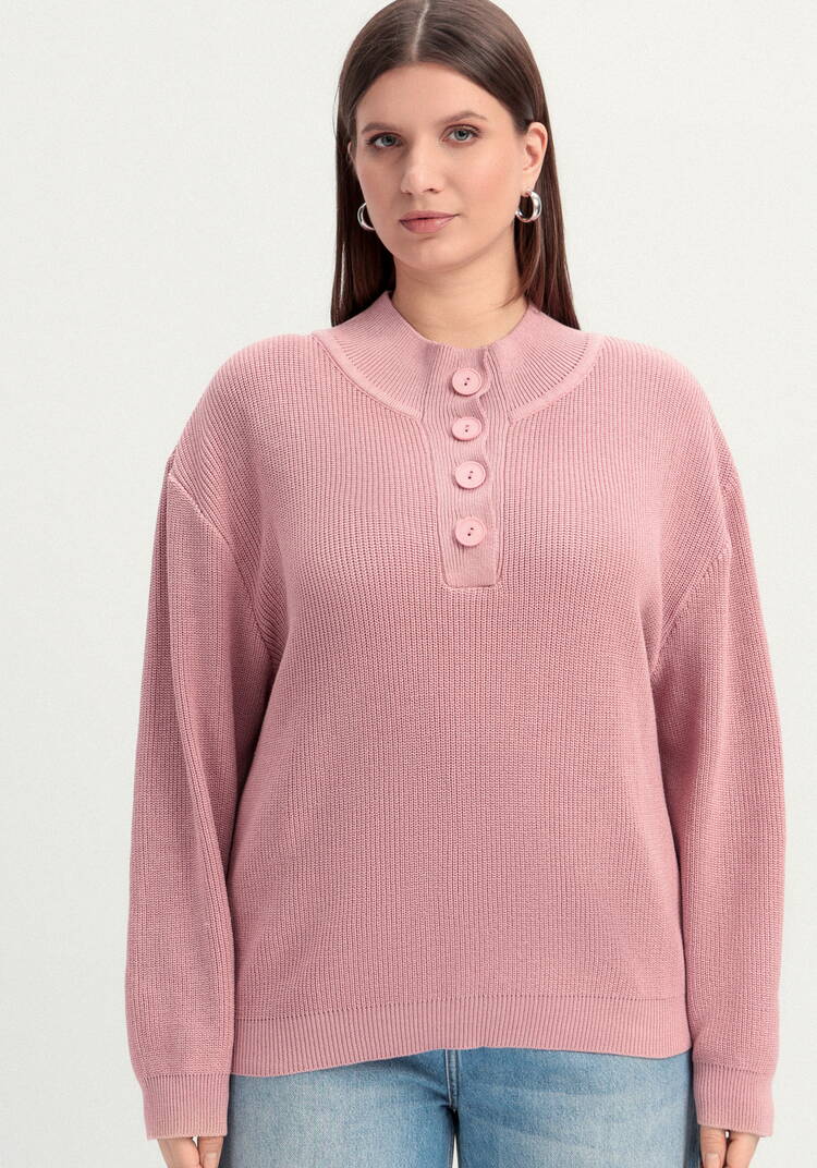 Джемпер со стойкой на пуговицах шир.  750, рис. 4